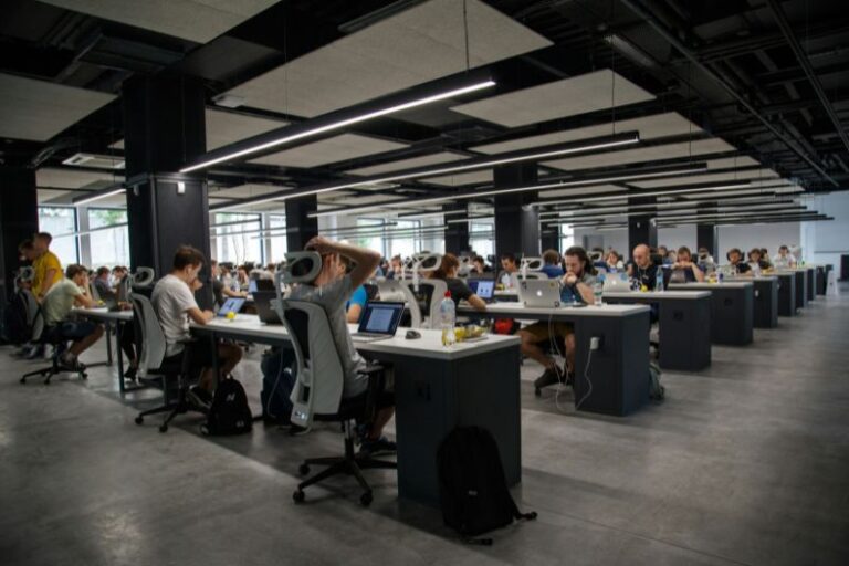 office processing payroll